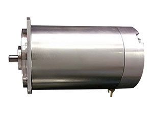 Brushed DC motor for truck tilting system