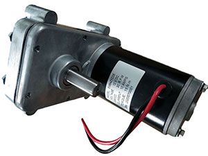 Electric motor for vehicle leveling and extension systems