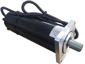 Electric motor for solar slewing drive system